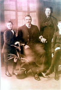 Family portrait - parents and two sons, [n.d.] photo