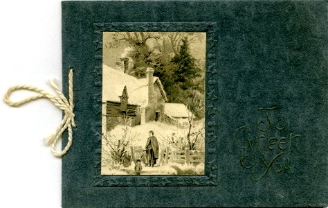 "To greet you" - Christmas card