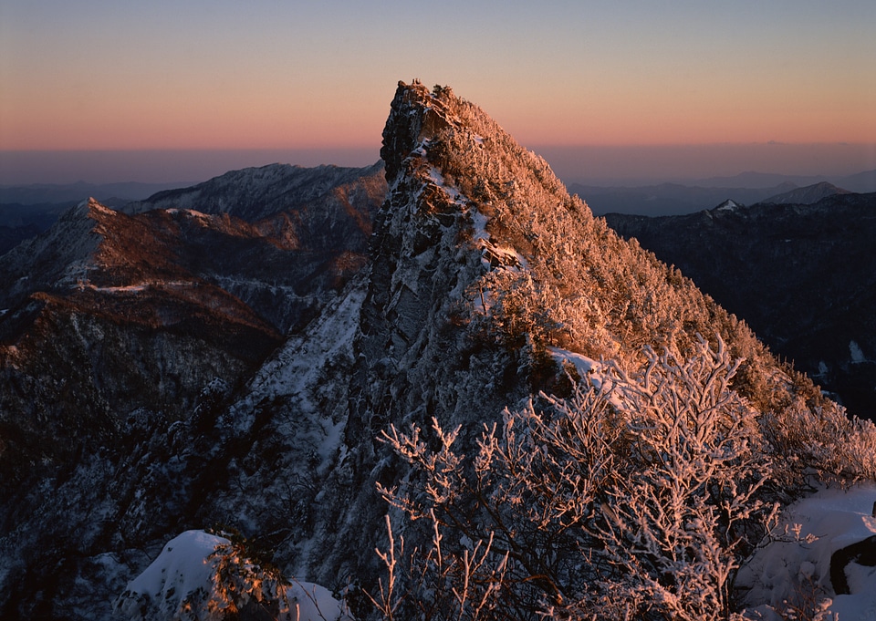 sunset in the mountains