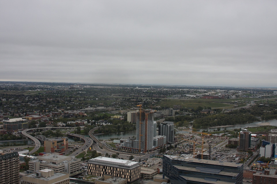 View of Downtown Calgary in Canada photo