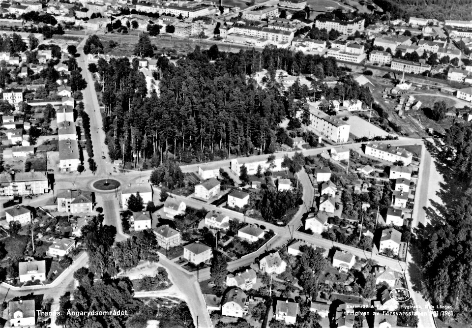 170 Flygbild över Tranås, Ängaryd