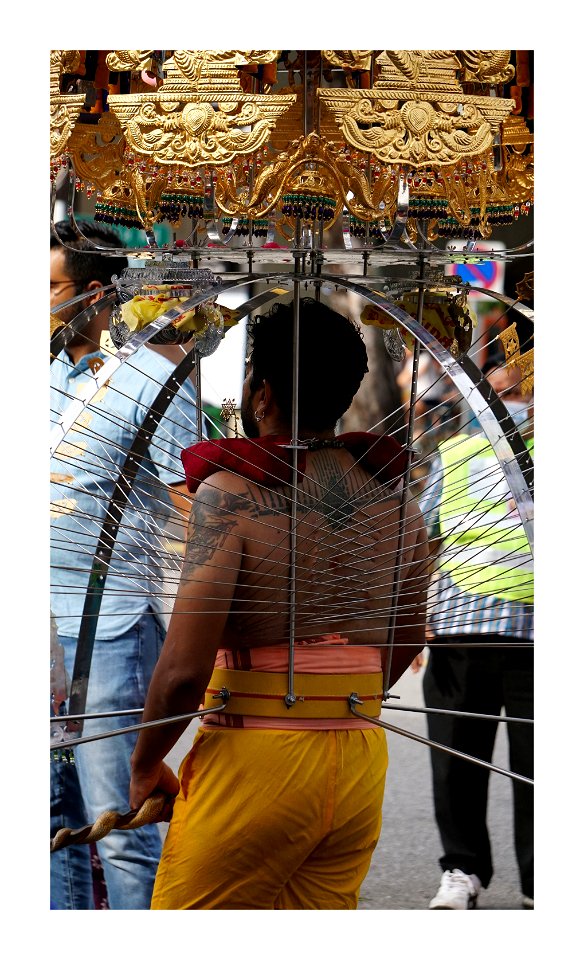 Thaipusam procession - piercings