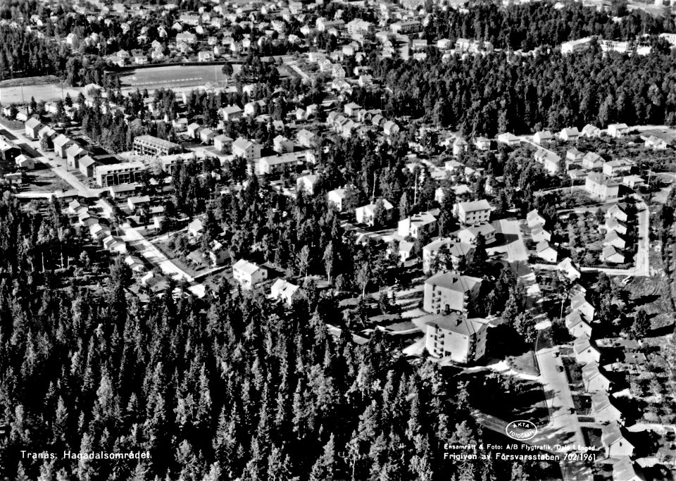 166 Flygbild över Tranås, Hagadal