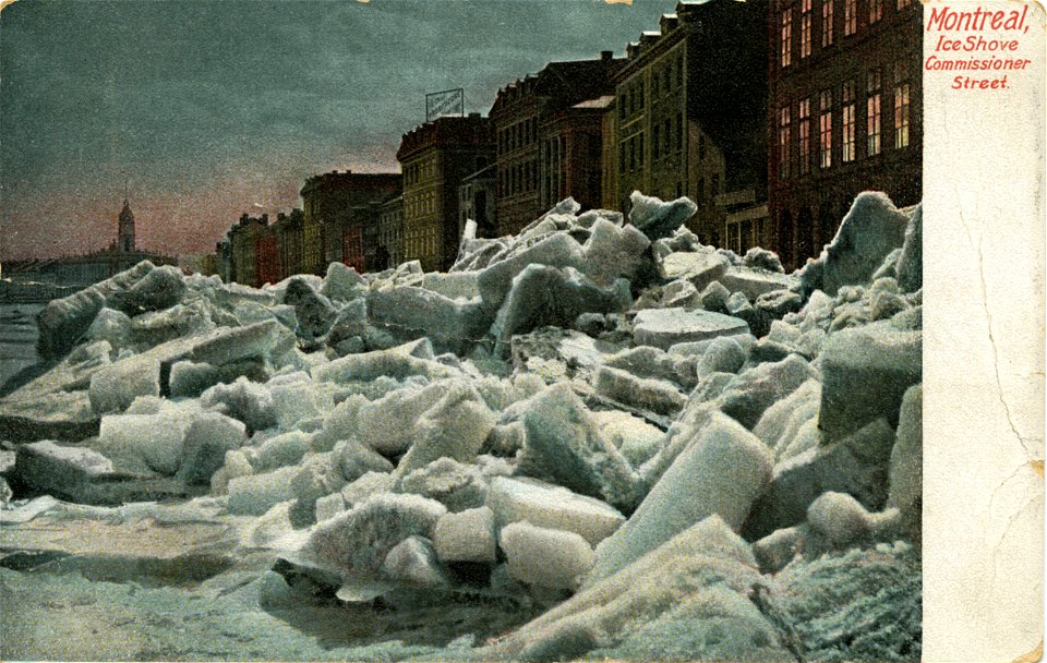 Ice Shove, Commissioner Street, Montreal, Quebec