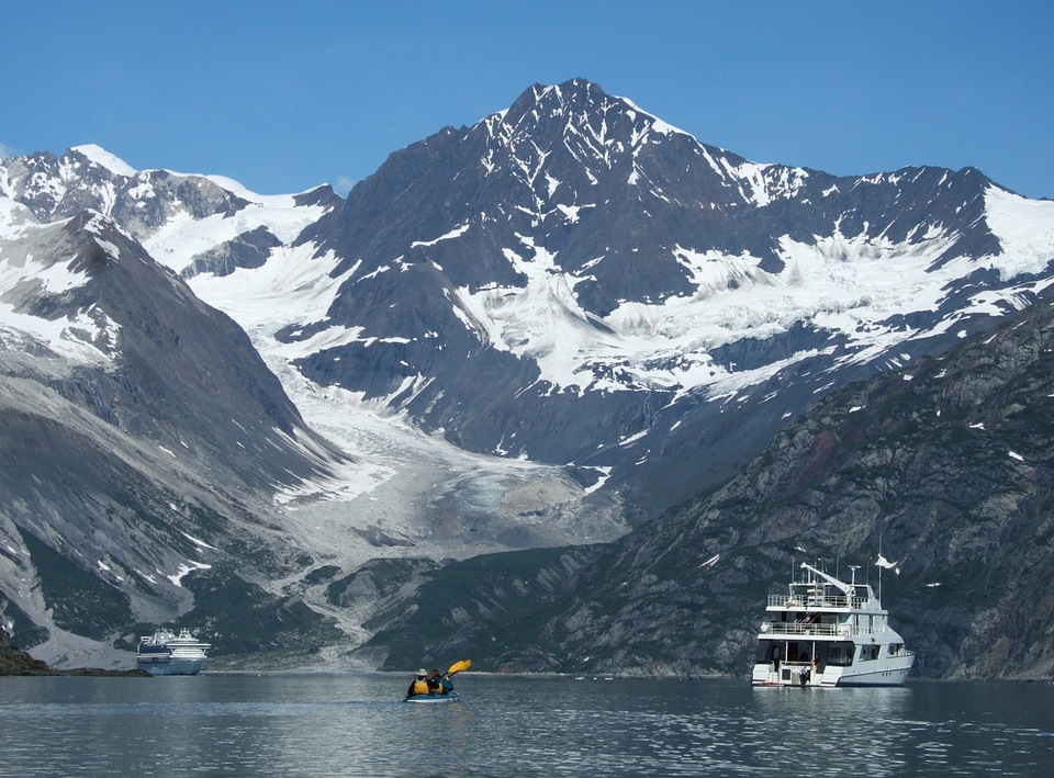 Spectacular scenery at the mouth of Johns Hopkins