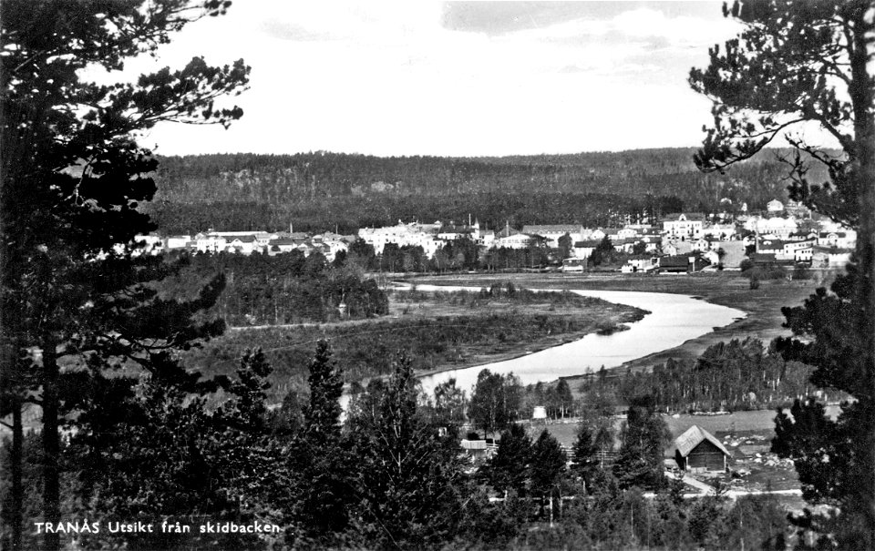 038 Utsikt från skidbacken 1941