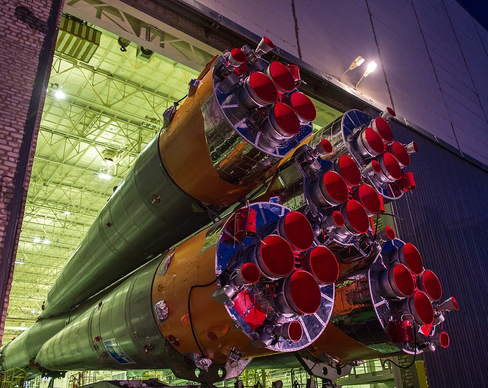 Soyuz Rolls Out for Launch