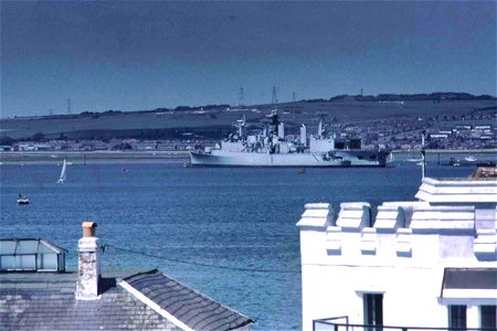 HMS Kent and HMS Tiger, Portsmouth 1984 photo