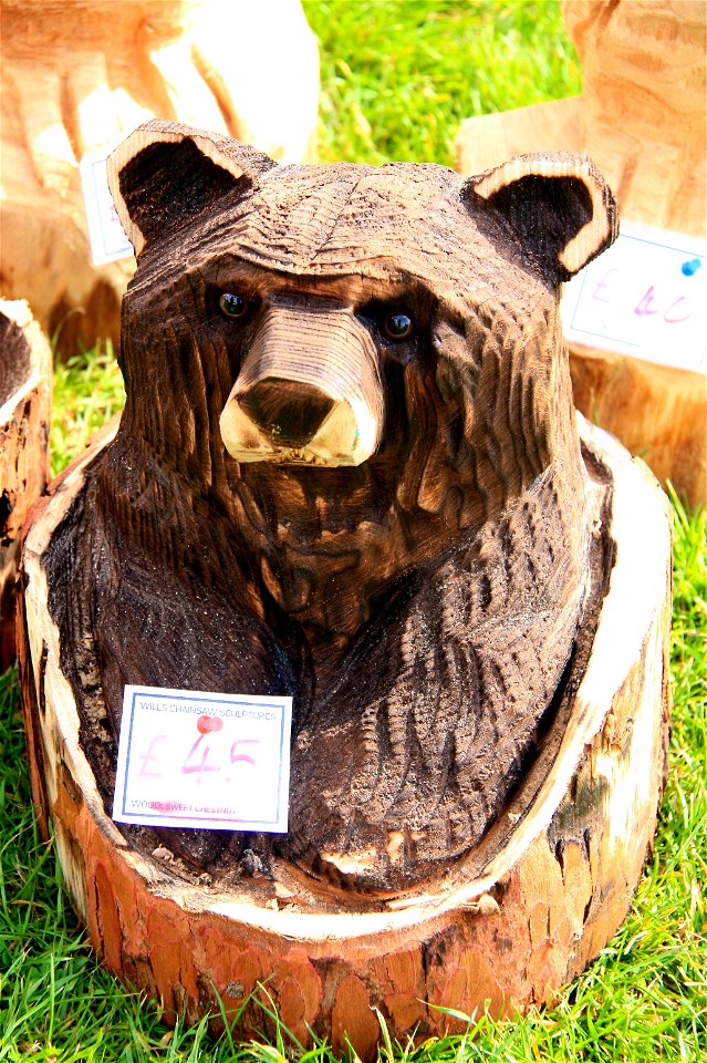 Bear Chainsaw Sculpture, 2012