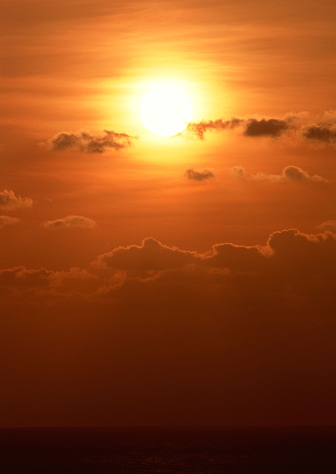 Beautiful sunset on the beach