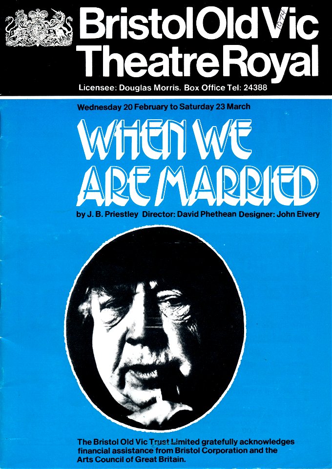 Bristol Old Vic Programme, February/March 1974