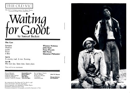 Waiting for Godot: Old Vic (London), March 1981