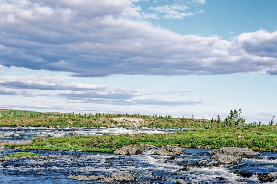 Nastapoka River in Quebec, Canada