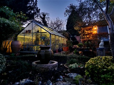 Greenhouse in November photo