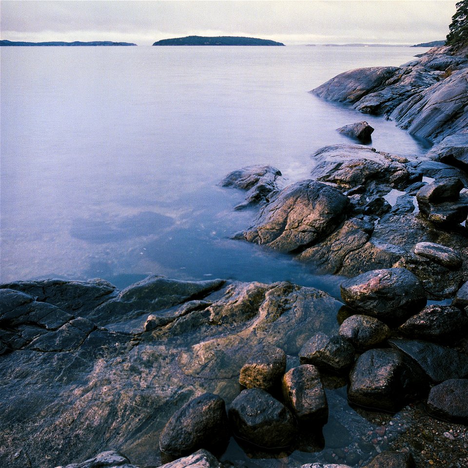Coastscape in color photo