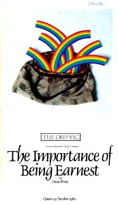 The Importance of Being Earnest: Old Vic (London) Programme, October 1980
