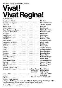 Bristol Old Vic, May/June 1974