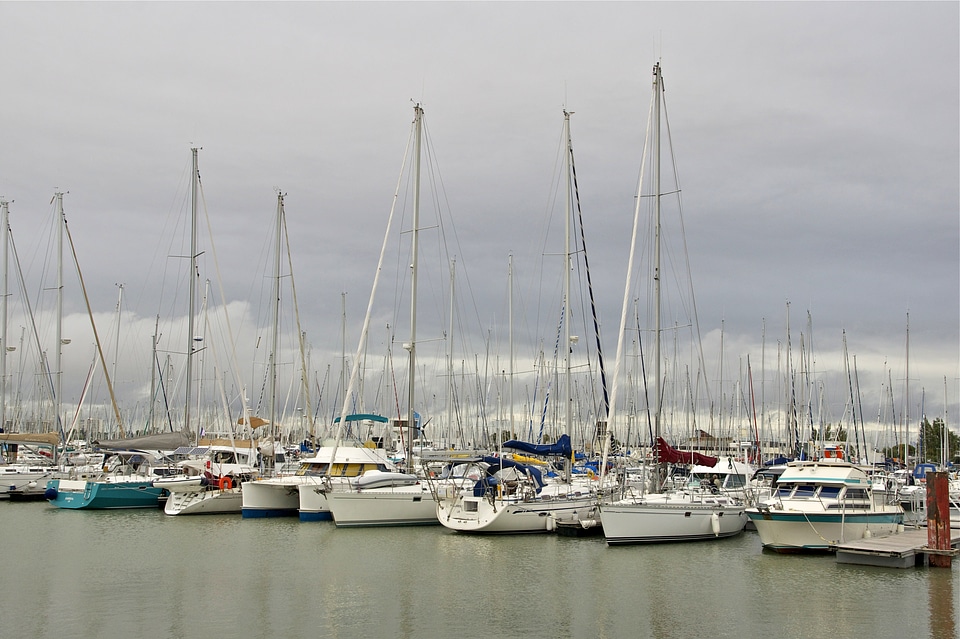 sailing ships in Port des Minimes, La Rochelle, France