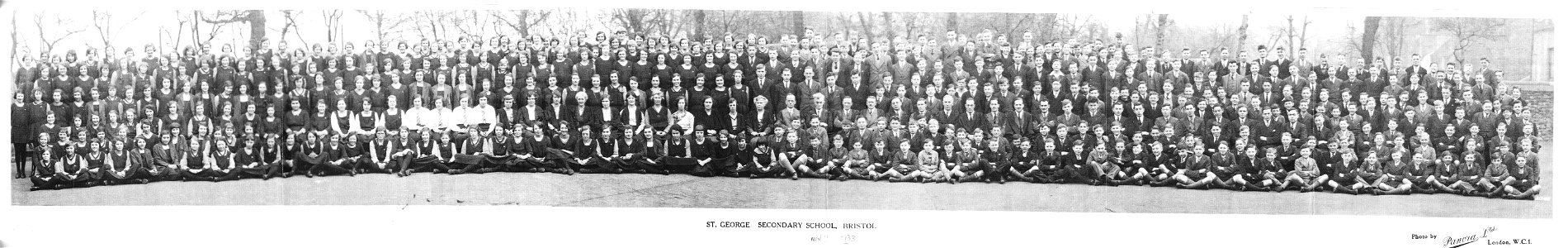 St George Secondary School, Bristol 1933 photo