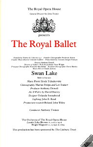 Swan Lake at the Royal Opera House, 1988 photo