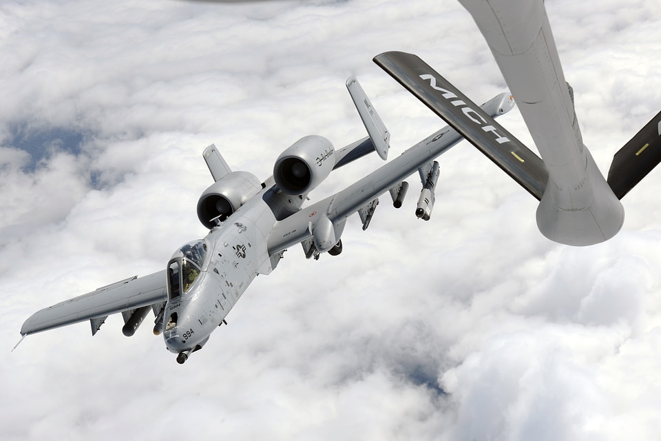 A-10C Thunderbolt II refueling from KC135