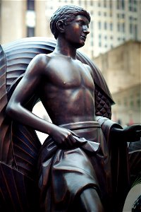 Youth by Paul Manship, Rockefeller Center, NYC [6309] photo