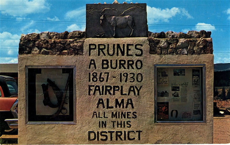 Monument To Prunes, A Burro, Fairplay, Colorado