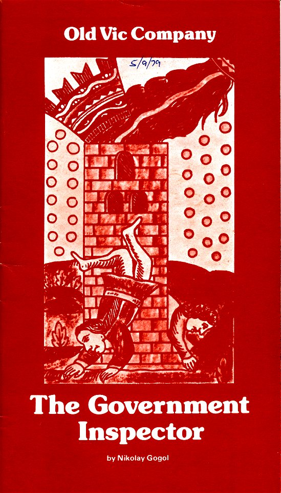 The Government Inspector: Old Vic (London) Programme, September 1979