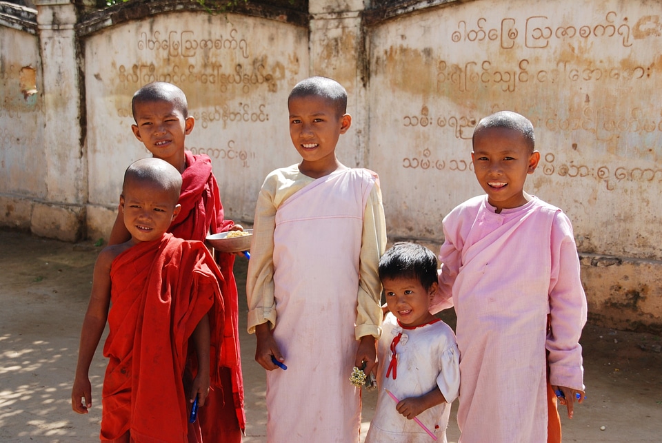 Five Happy Kids.Asia. photo