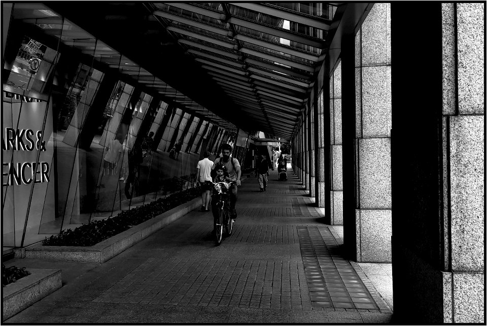 Window shopping on a bike