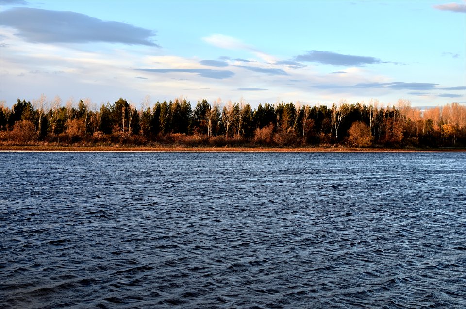 Autumn on the Yenisei River photo