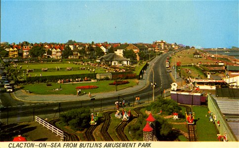 Clacton-on-sea old postcard