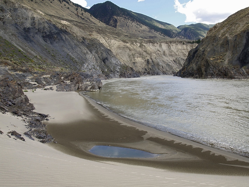 Fraser Plateau River British Columbia Canada photo