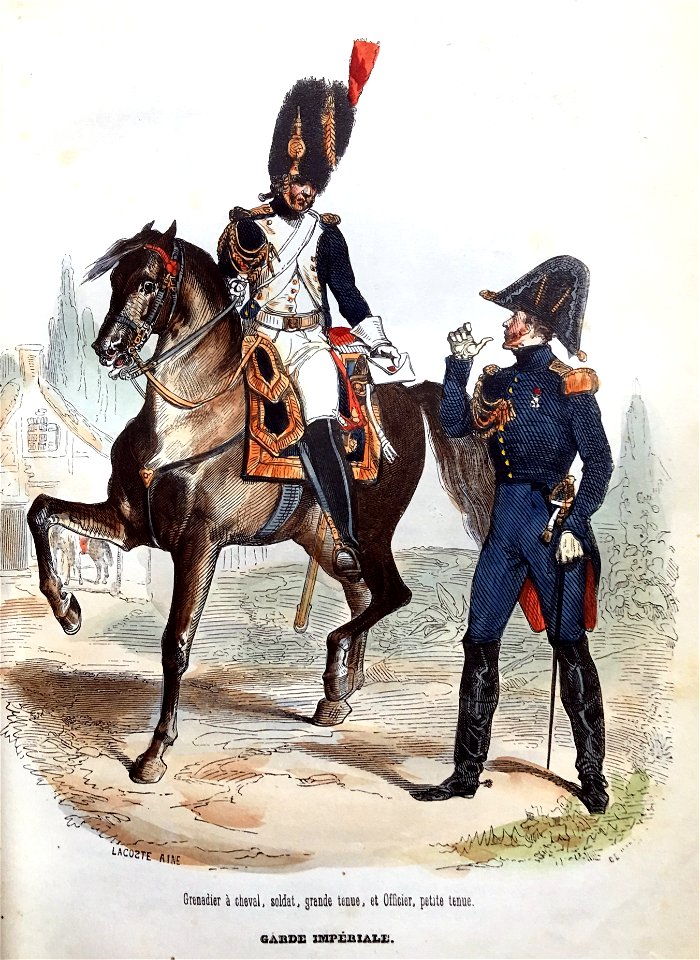 Uniformes et portraits militaires de la Garde Impériale de Napoléon