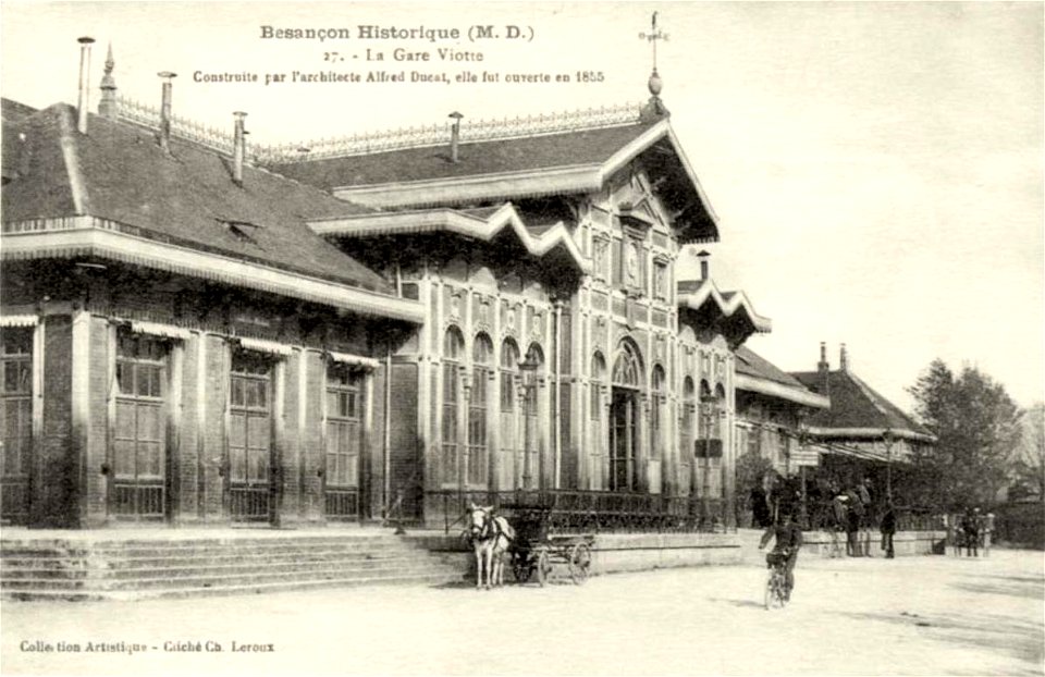 Besançon.Gare Viotte, ouverte en 1865
