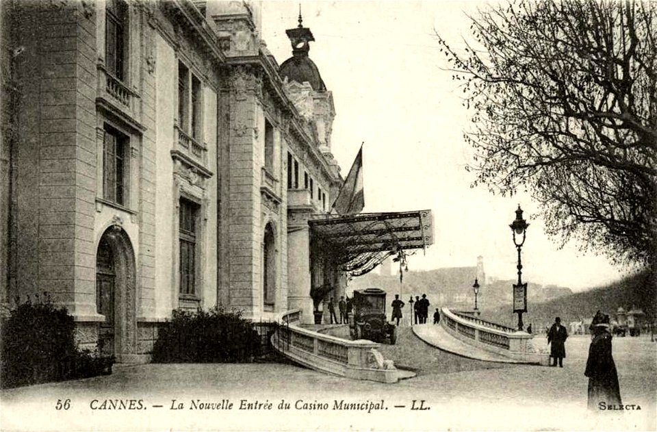 Cannes.Nouvelle entrée du Casino Municipal