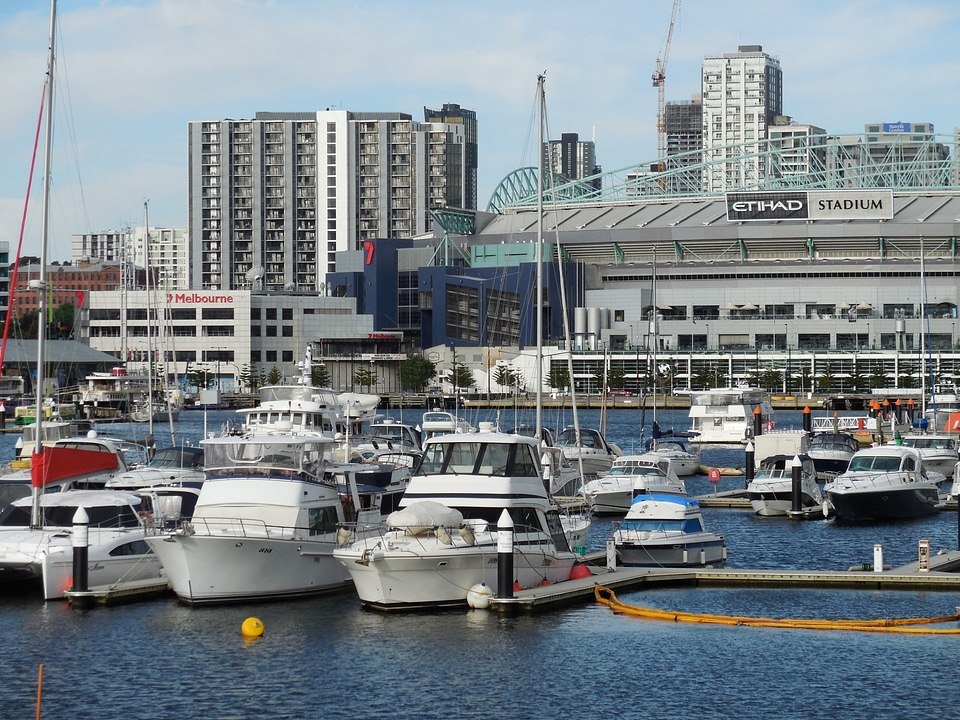 Etihad Stadium in Melbourne Docklands