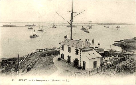 Brest.Le sémaphore et l'Escadre