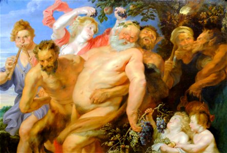 Anthony Van Dyck (1899-1641) Drunken Silenus supported by Satyrs, about 1620 photo