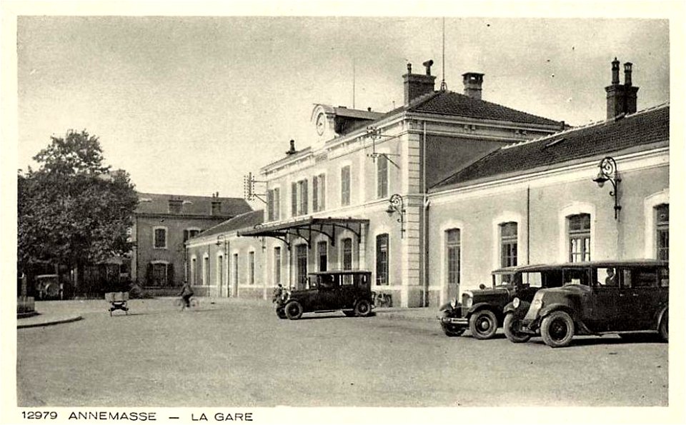 Annemasse.Gare et voitures