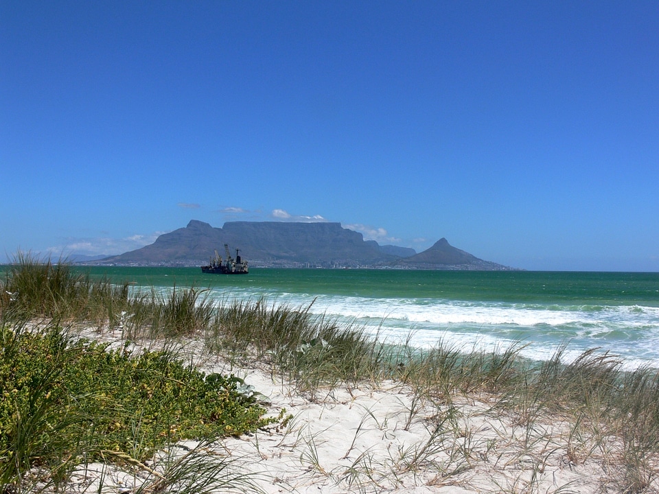 Aerial view of Table Mountain, Cape Town, South Africa