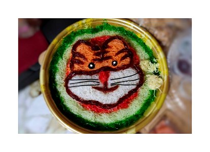 Food art (Lohei yusheng) - Year of the Tiger