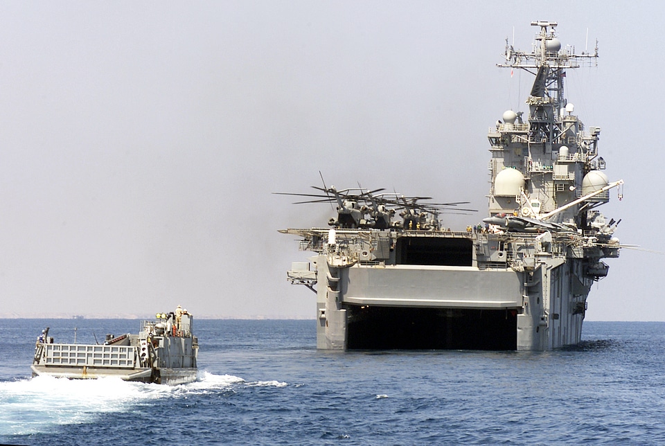 A U.S. Navy Landing Craft Utility