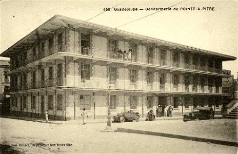 Pointe-à-Pitre.La gendarmerie en 1910