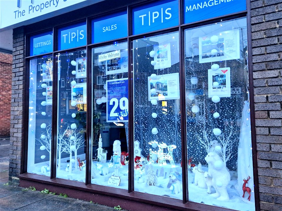 The Property Studio, East Barnet, Christmas Window 2022