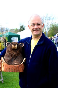 Bear Chainsaw Sculpture, 2012 photo