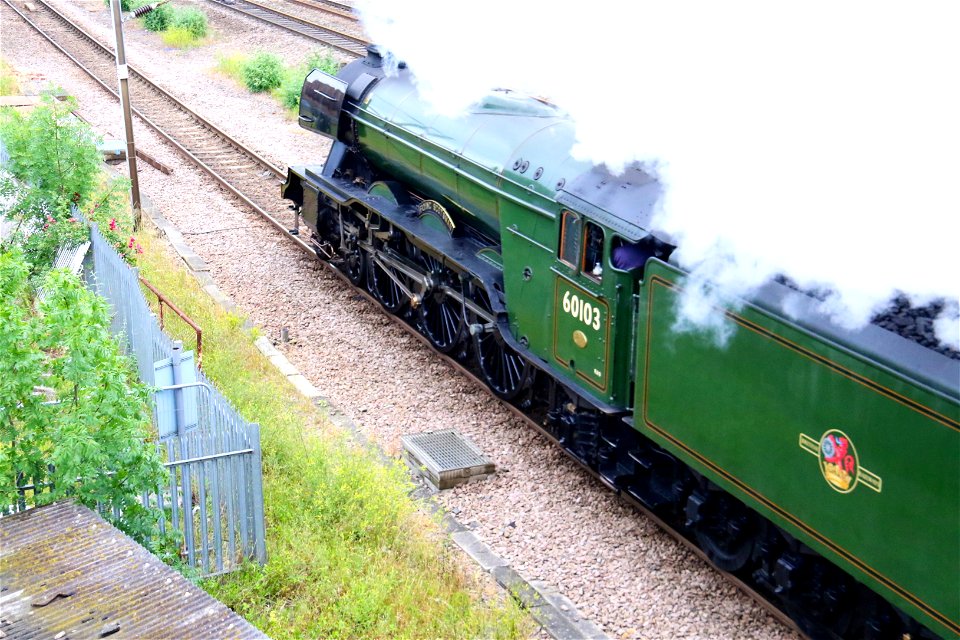 60103 'Flying Scotsman' at Oakleigh Park with 'The Yorkshireman' photo