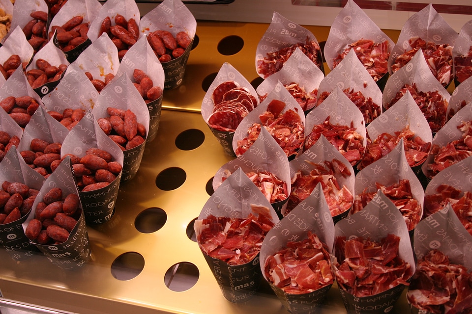 jamon Cured Meat, Ciabatta, chorizo