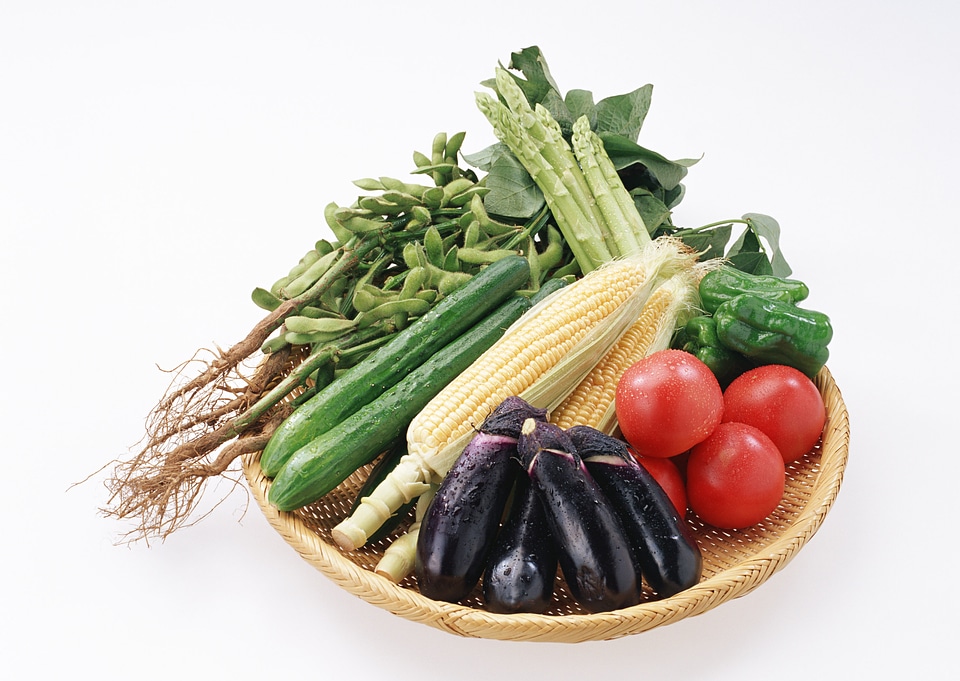 Different fresh fruits and vegetables