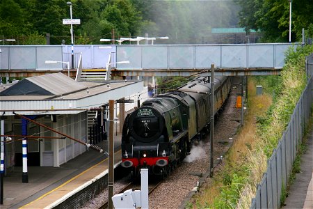14 Aug 2016: Duchess of Sutherland on Cathedrals Express photo